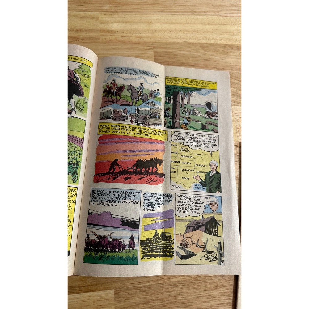 Vintage The Story of Land Soil Conservation Society Educational Comic Booklet - Picture 4 of 4